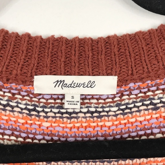 New Madewell Arden V-Neck Crop Pullover Sweater S - Picture 7 of 9